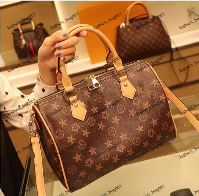 

2023 hot Women messenger bag Classic Style Fashion bags women bag Shoulder Bags Lady Totes handbags Speedy 35cm With Shoulder Strap Dust Bag 6689, 123