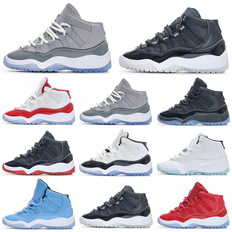 

Gym Red 2023 Jumpman XI 11 Toddler shoes Bred Space Jam Kids Basketball Sneaker Concord Gamm Blue Cherry 25th Anniversary Baby Infant 11s Shoes Size 25-35, As photo 11