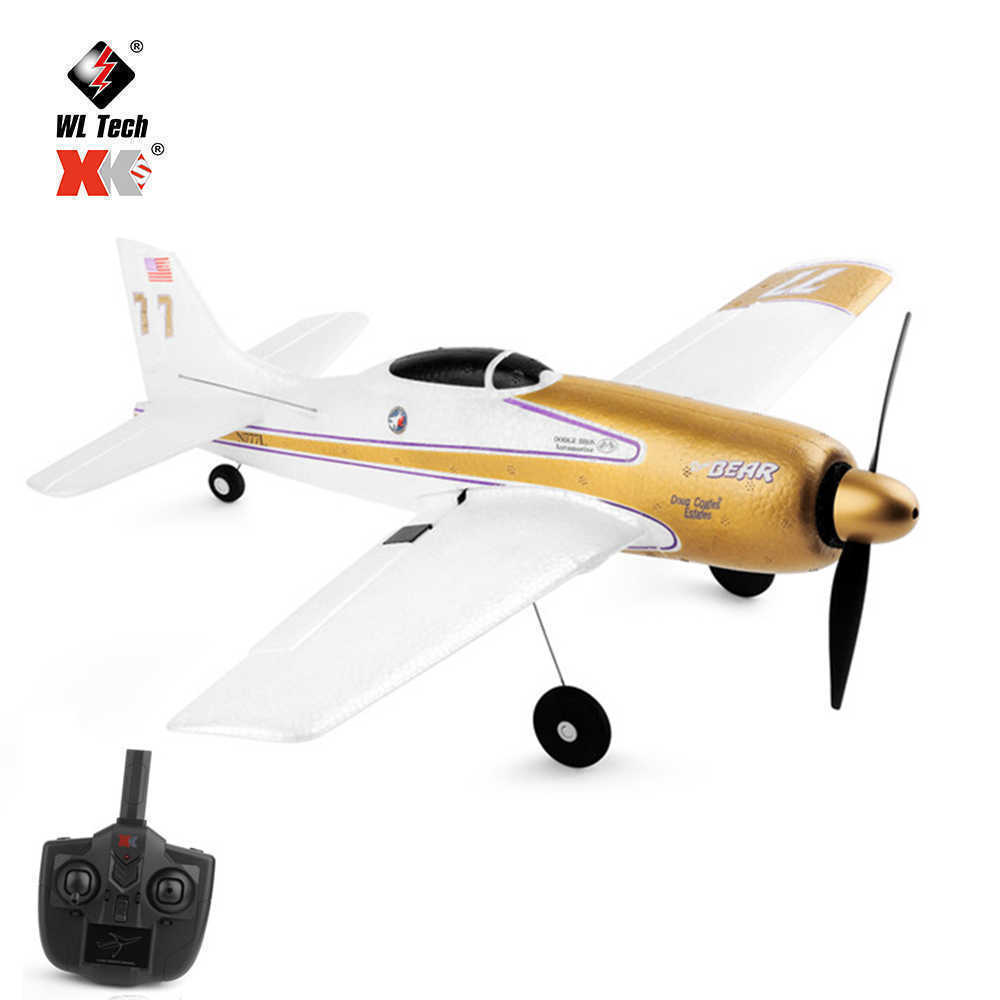 WLtoys XK A260 4CH F8F EPP 6 Axis Stability RC Airplane Foam Air Toy Plane 3D 6G System 384mm Wingspan Kit-image-768710818