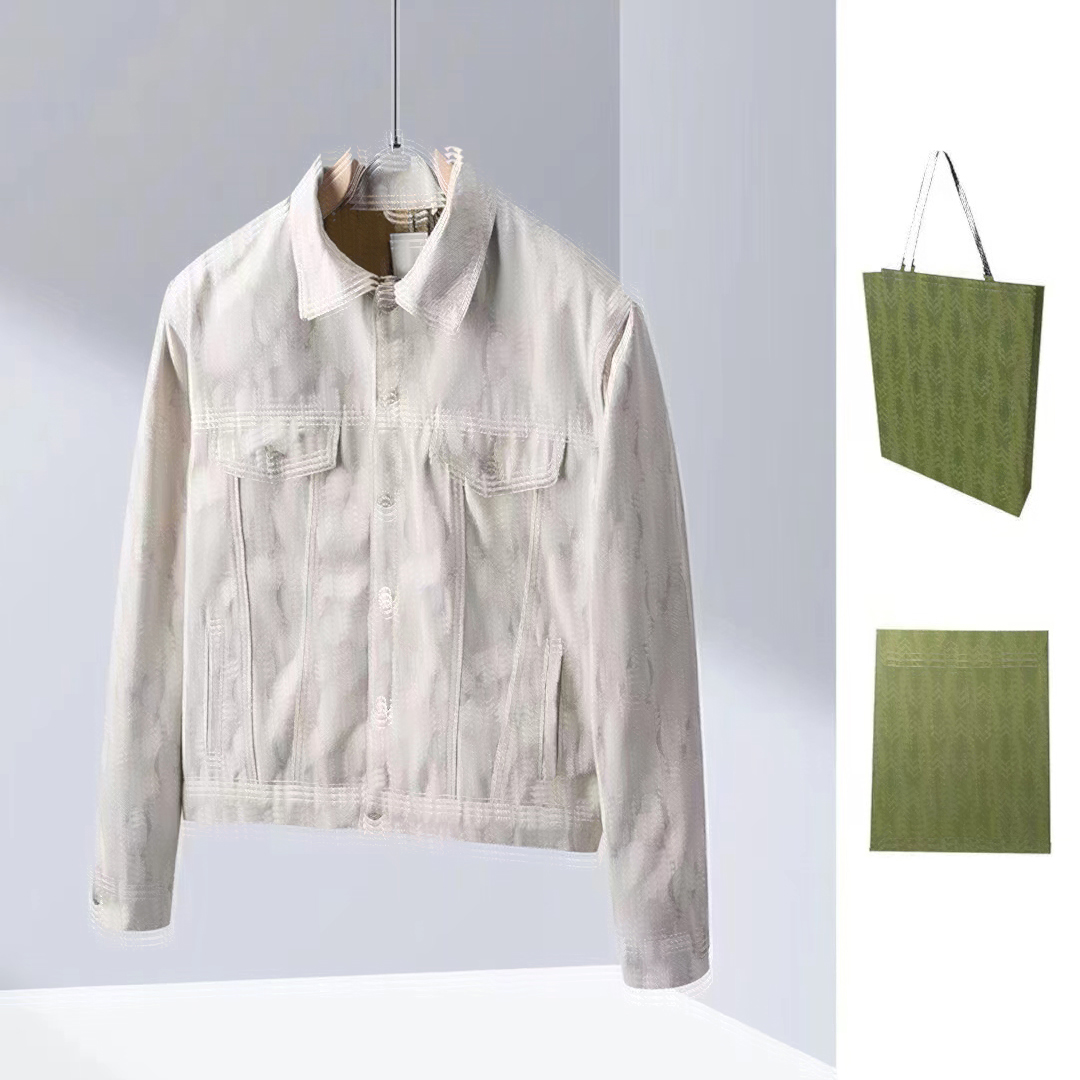 

Womens Designer full letters reversible Jackets Denim Woman Short Coats Autumn Spring Style Slim For Lady Jacket Coat With Button Letters Classical Clothing, White