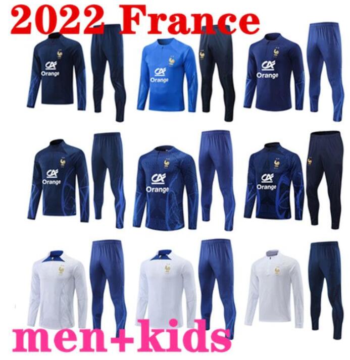 

2022 2023 French fra nce tracksuit training suit soccer BENZEMA MBAPPE GRIEZMANN kids kit Men chandal de futbol 22 23 Maillots foot sportswear jacket survetement, Yellow