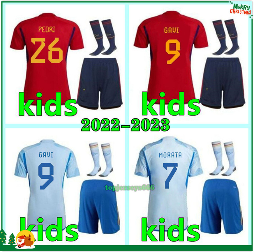 

2022 2023 spain soccer jersey kids football kit 22 23 Espana PEDRI ANSU FATI FERRAN GAVI MORATA ALBA shirt jerseys camisetas futbol, Home