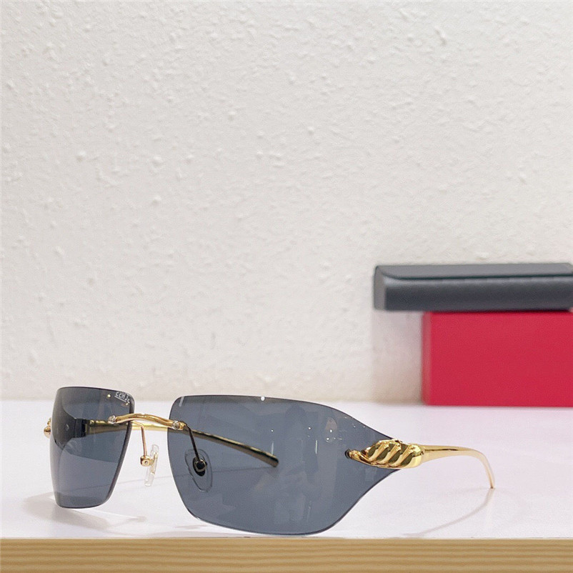 

New fashion design sunglasses 0068 metal frame rect-oval shape temples with animal signature simple and popular style uv400 protection eyewear