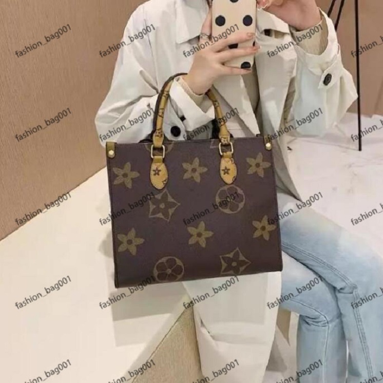 

FASHION ONTHEGO GM MM M44925 WOMEN luxurys designers bags genuine leather Handbags messenger crossbody shoulder bag Totes Wallet shoppingbag 1256, 123