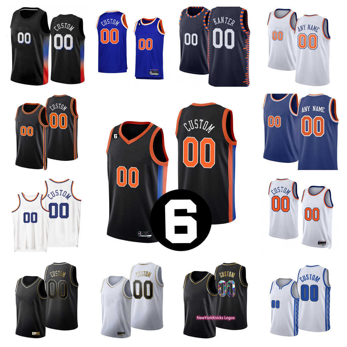 

Custom Printed 2022-23 New York''Knicks''New Basketball Jerseys Randle Fournier Rose Barrett Toppin Reddish Grimes Quickley McBride Sims Keels Hunt Hartenstein