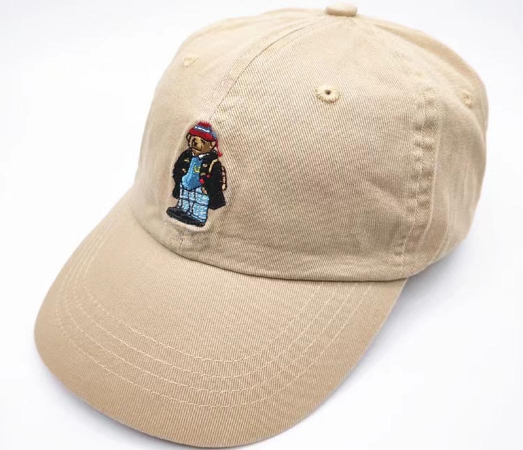 

New arrival bone Curved visor Casquette baseball Cap women gorras Snapback Caps Bear dad polo hats for men hip hop2363890, Black