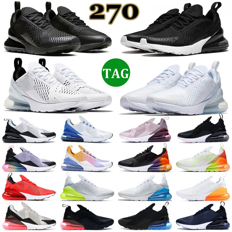 

air max max airmax 270 270s Running Shoes Men Women Outdoors Trainers Triple Red Black Volt University Blue Rainbow USA Mens Womens Outdoor Sports Sneakers, 11 white volt
