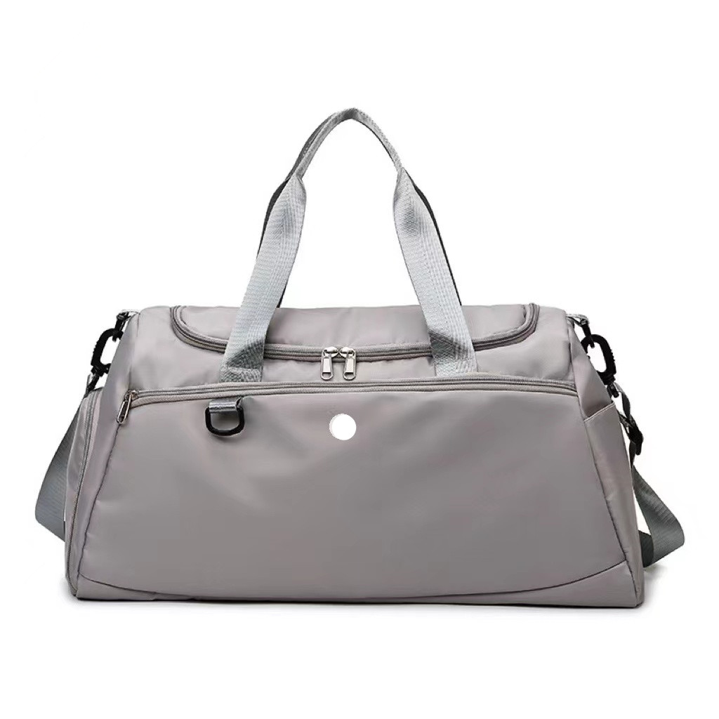 

LL Multifunction Nylon Bags Storage Yoga Gym Large Capacity 21 Inch Duffel Travel Waterproof Casual Beach Exercise Luggage For Travelling 6 Colors, Pink