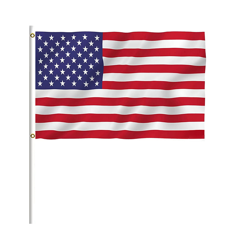 

3x5 Ft Get Double Pay each USA Flag American Banner Double Sides Vivid Color Fade Resistant UV Protection 90x150cm Durable In Celebration Parade With Brass Grommets