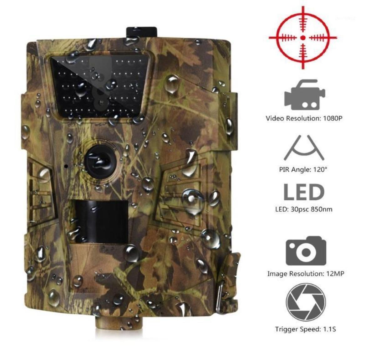 

HD Camera HT001B Trail Camera 12MP 1080P 30pcs Infrared LEDs 850nm Hunting IP54 Waterproof 120 Degree Angle Wild12302247