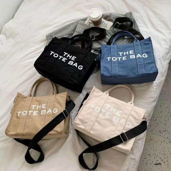 

marc women TOTE BAG letter canvas bag diagonal handbag hand shopping bag J002