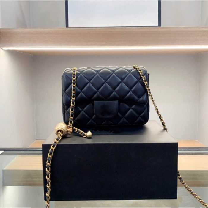 

Designer Handbag Shoulder Chain Bag Clutch Flap Totes Bags Wallet Check Velour Thread Purse Double Letters Solid Hasp Waist Square Stripes-0010, #1