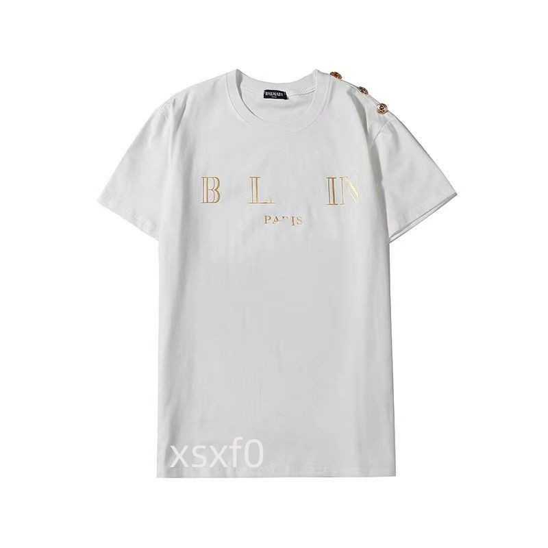 

Women's T-Shirt 2022 Summer Womens Designer T Shirt Casual Man Womens Tees With Letters Print Short Sleeves Top Sell Luxury Men Hip Hop clothes, Deep pink gold lettered button