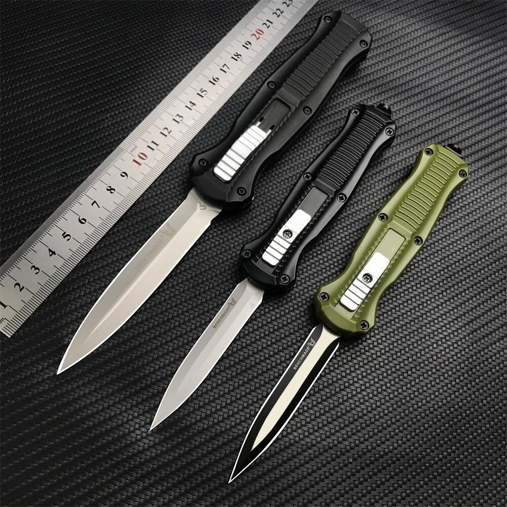 

Benchmade infidel 3300/3350 Automatic Knife Zinc aluminum alloy handle D2 blade outdoor camping hunting Knives dinner kitchen fruit Utility pocket EDC 3310BK tools