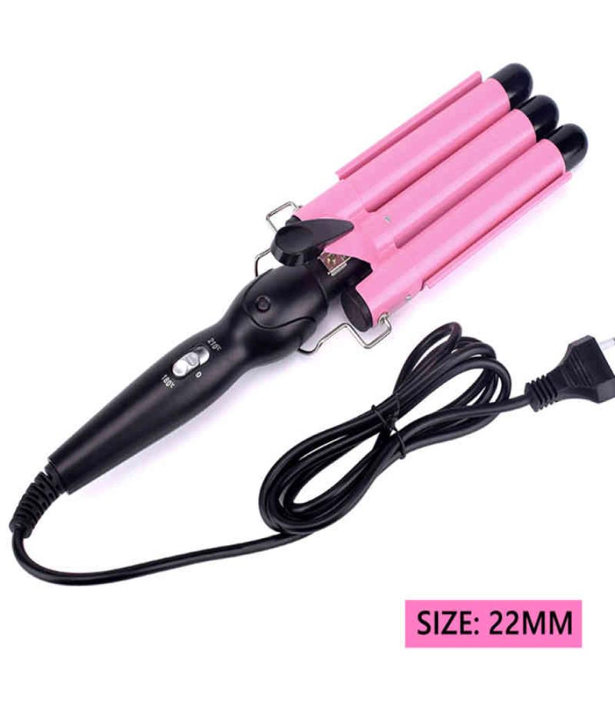 

NXY Curling Irons Professional Hair Iron Ceramic Triple Barrel Curler Wave Waver Styling Tools Styler Wand 04278053046