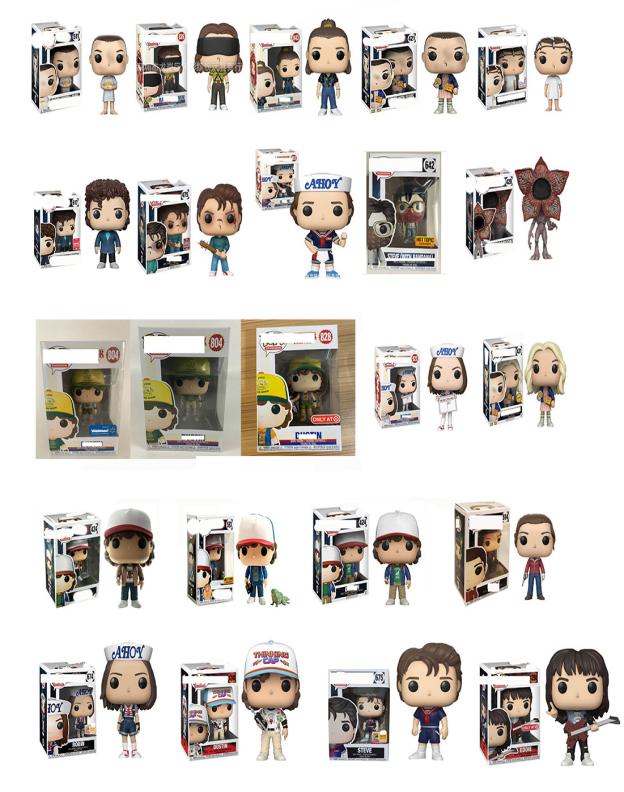 

new figures funko pop Stranger Things Dustin Steve Robin Piranha figure3584179, Dustin snowball dance 617#