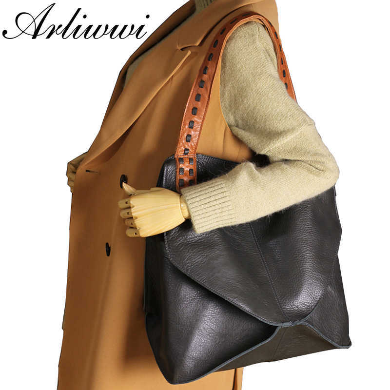 Sac de créateur Arliwwi sacs de mode sacs à main en cuir véritable grande capacité conception chaude femmes sac à bandoulière multifonction GS02