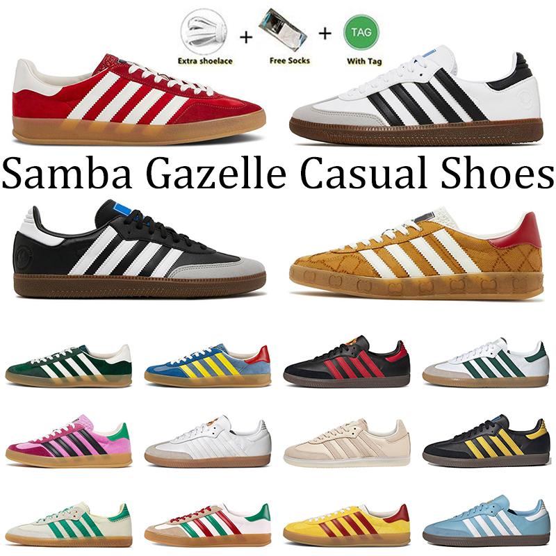 

2023 Designer Gazelle Samba OG casual shoes mens womens Bad Bunny Forum Gazelles Sambas Forums Buckle Lows 84 Plate-forme luxury White Gum trainers sports sneakers 45, Samba black 36-45