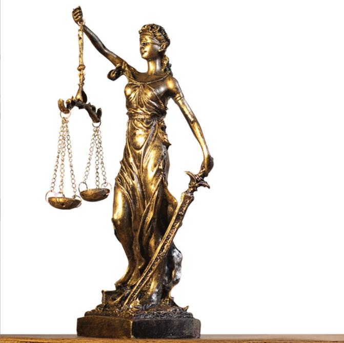 

Greek Justice Goddess Zeus Statue Greek Fair Angels Resin Sculpture People Ornaments Desktop Office Home Decoration Crafts