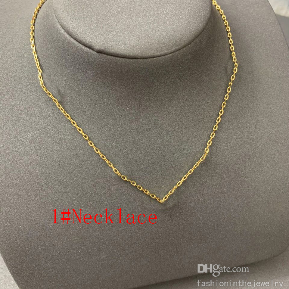 

Fashion Necklace Designer Jewelry Luxury initials Pendant wedding gift 45cm chain Gold Plate diamond wholesale necklaces for women bulk adult necklace letter