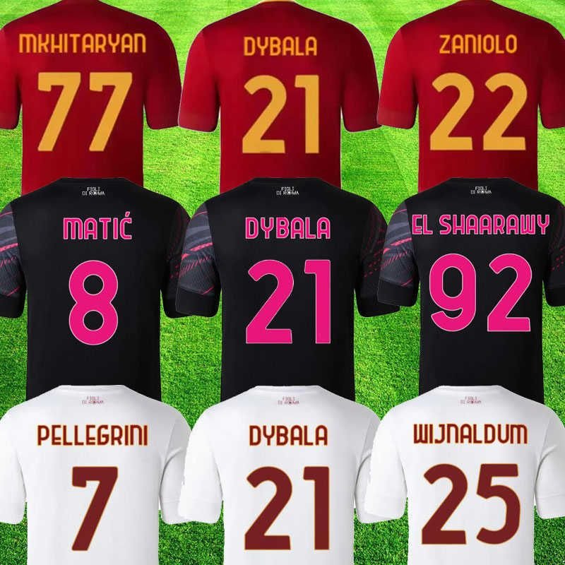 

22 23 SOCCER JERSEYS DYBALA home belotti CELIK Pellegrini Abraham 2022 2023 Wijnaldum Zaniolo MANCINI KUMBULLA men kids kit FOOTBALL EL, League home