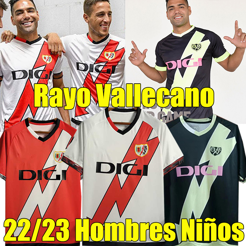 

22/23 Camiseta Rayo Vallecano Soccer Jerseys Third FALCAO ISI UNAI LOPEZ men kids kit Football Shirts SERGI GUARDIOLA FRAN GARCIA RODRIGUES OSCAR TREJO BEBE maillots, 22-23 third
