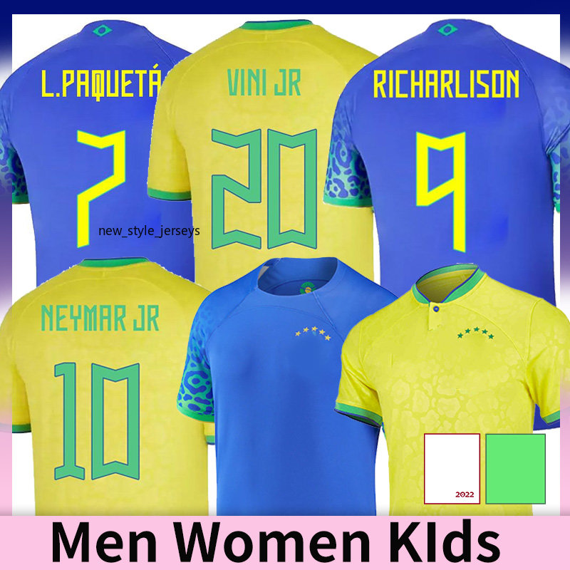 2022 soccer jersey Camiseta de futbol PAQUETA NERES COUTINHO football shirt JESUS MARCELO PELE CASEMIRO BrAZiLs Brasil maillots football men kids-image-821687981