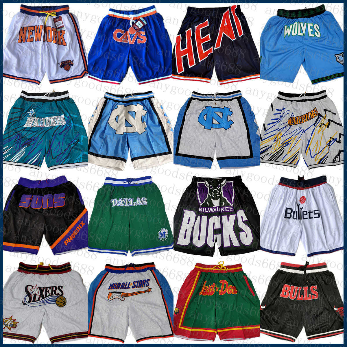 

Just DON 2023 North Carolina State University basketball''nba''Shorts University of Michigan Chicagos Bull Sacramentos King Quick Dry 111, Just shorts