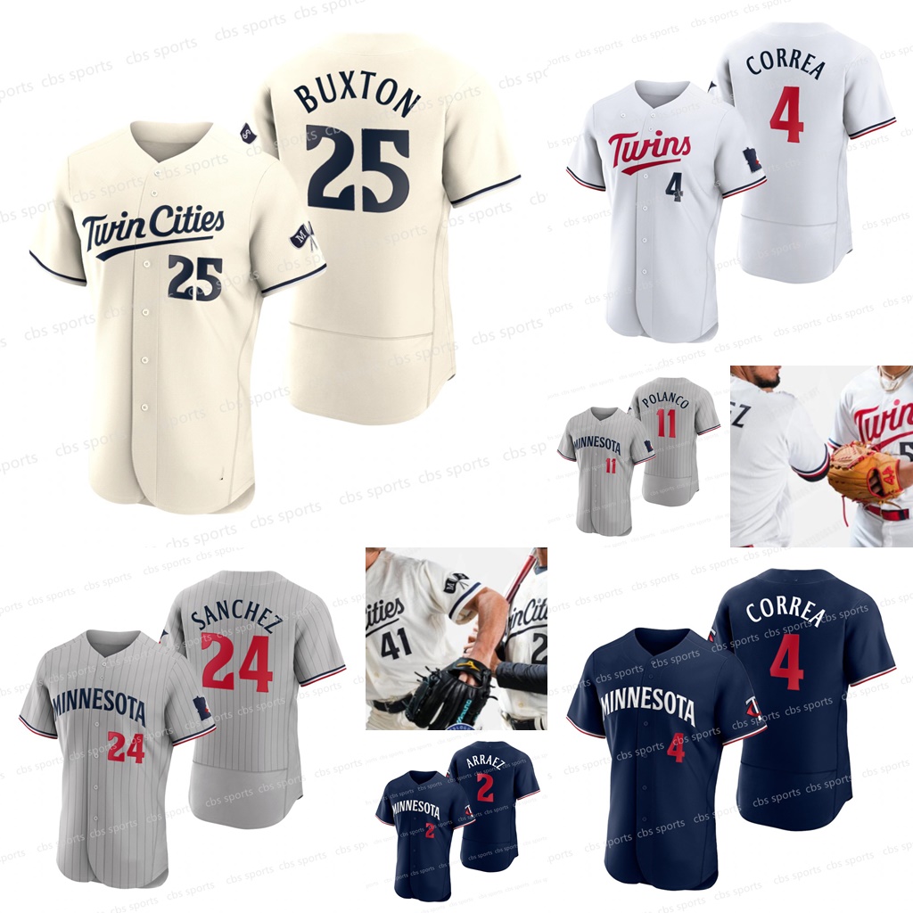 

Minnesota 2023 Twins Luis Arraez Jersey 25 Byron Buxton 20 Chris Paddack 26 Max Kepler 24 Gary Sanchez 48 Jorge Lopez 54 Sonny Gray 1 Nick Gordon 30 Kyle Garlick Jerseys, Mens 2023 flex base gray