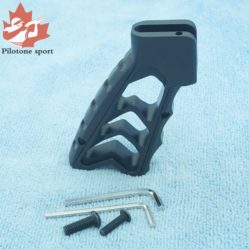 

AR15 Grip Aluminum CNC AR Style Handle Black Red AEG GBB Adapter
