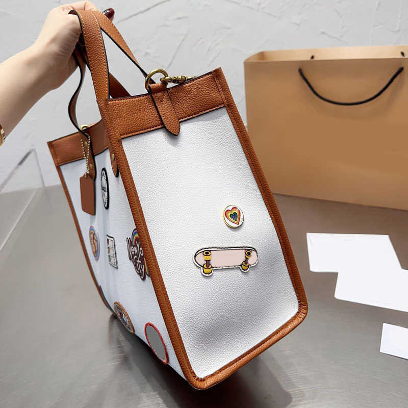 

Totes design handbag shoulder Bag Tote Large Capacity Handbag Crossbody Purse Letter for travel wallets 221111, White