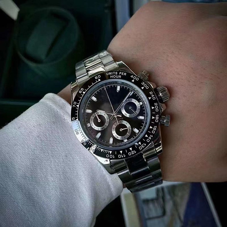 

Luxury Fashion watch With original box Top Quality 8k Yellow Gold Dial & Bezel 40mm Automatic Desinger Mens Men's Watchs 2022