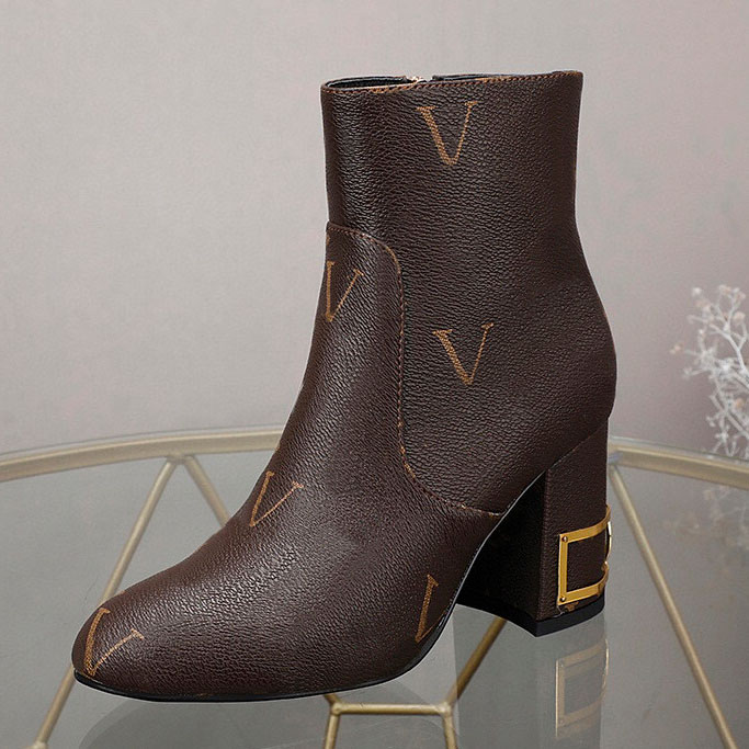 

High ankle boots Fahsion shoe platform Women's boots Love arrow genuine leather heel medal heavy soles085, #16