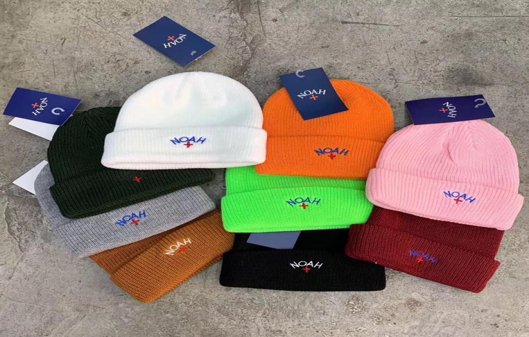 

NOAH Embroidery Core Logo Beanie Hat Winter Warm Acrylic Knit Daily Watch Cap Skull Cap Ski For Men Women Unisex Casual Hip Hop Sk6242236, Black