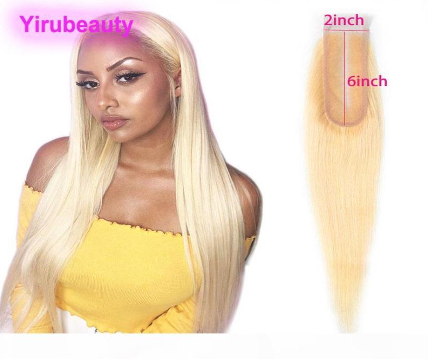 

Malaysian Human Hair 613 Blonde 2X6 Lace Closure Straight Light 613 Blonde 2 By 6 To Closures 1222inch7711057, 613# blonde