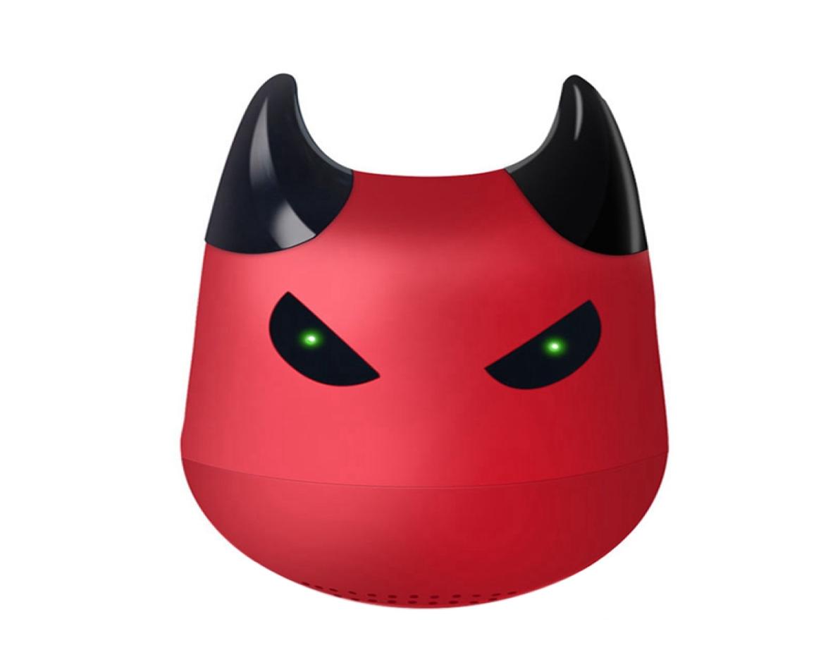 

ABHUPortable Bluetooth Speaker With Microphone Phone Support Selfie Cartoon Little Devil wireless speaker Prompt Sub Woofer Dust