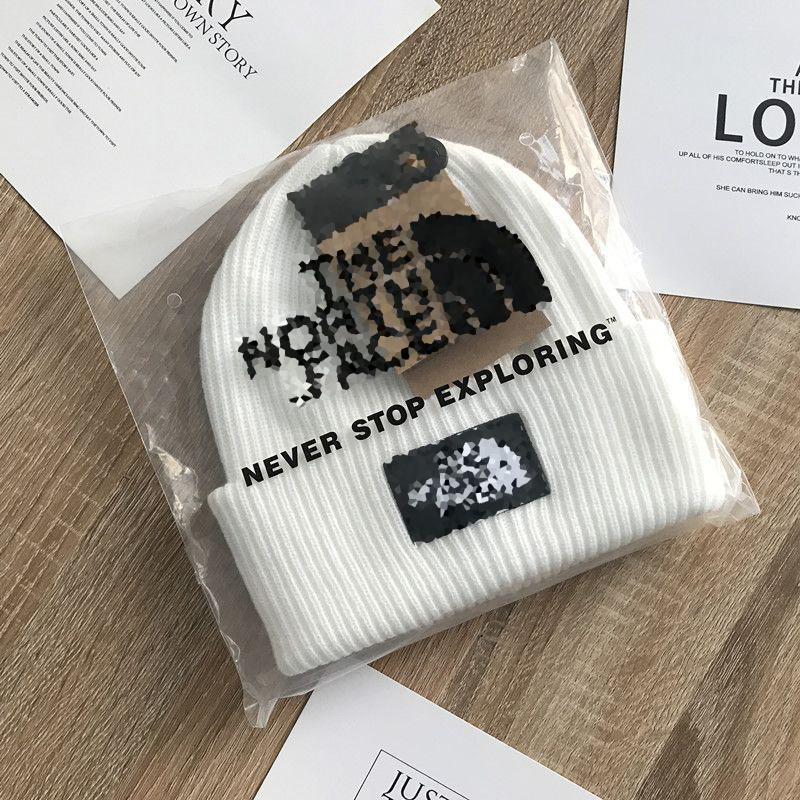 

New the north Hats cashmere and thick knit cap trend explosion woolen hat men women all take warm outdoor cold hat