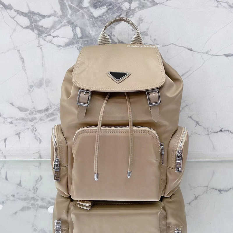 

Fashion Nylon Backpack Mens Women Black Triangle Ruck Sack Designers Pack student bag Rucksack Handbag Designer Bag Handbags Practical Large
