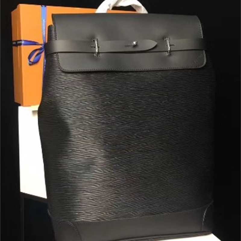 

Black flower color Brand New Backpacks Mens backpack STEAMER real leather hight quality designer M43296 hobo bags