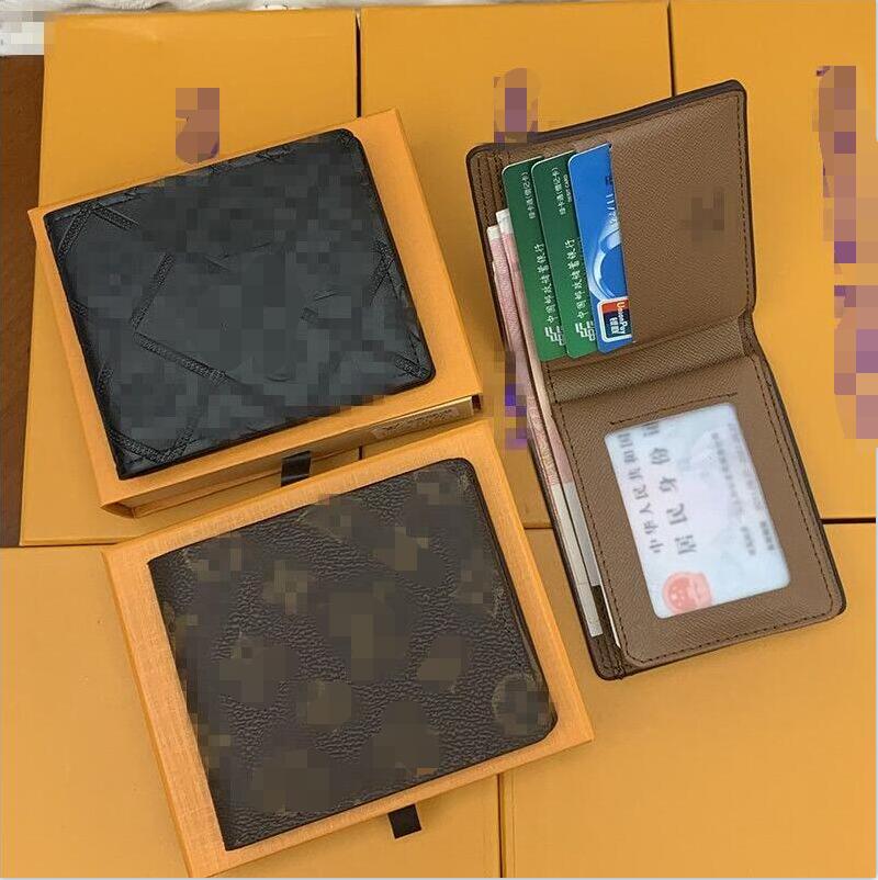 

2022 AAA Genuine leather Designers Men wallets flower card holder France Paris plaid style purse mens Clutch wallet women luxurys Man Bags with box