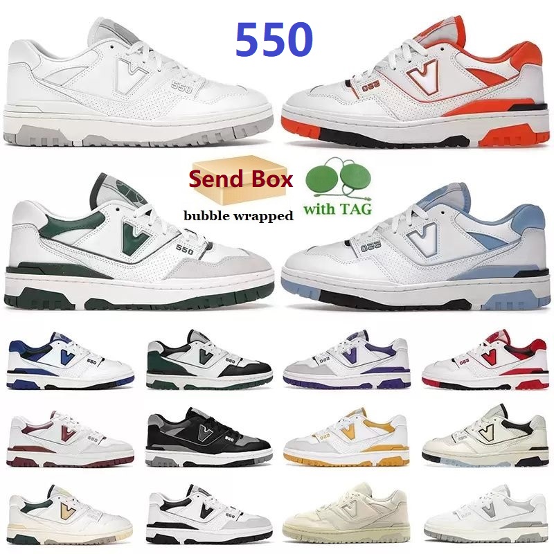 

Designer New 550 running shoes for men women trainers White Green UNC Pink Black Syracuse Sea Salt Varsity Gold Red Panda Shadow mens lifestyle sports sneakers