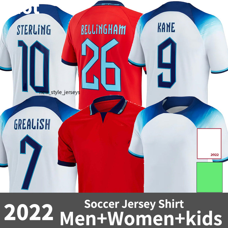 

Angleterre KANE soccer jerseys ENGlANDS GREALISH MEAD SANCHO national 2022 world cup kit football shirt STERLING MOUNT RASHFORD FODEN SAKA Women Kids FODEN Jersey, Men(ying ge lan)