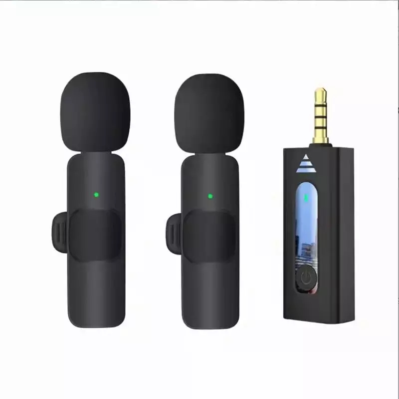 

Wireless 3.5mm Lavalier Microphones Omnidirectional Condenser K35 Mic for Camera Speaker Smartphone