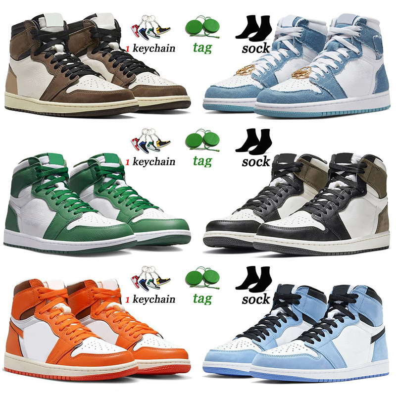 

OG Starfish 1S Basketball Shoes Jumpman 1 low Offs White Jorden1s Reverse Dark Mocha Denim Chicago Gorge Green Bred Patent Mens Women Trainers Sports Sneakers Retros, Item.43