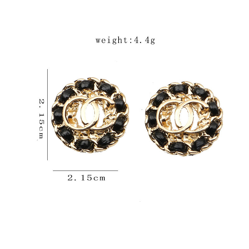 

silver stud earrings saturn pearl magnetic for woman jewlery heart designers hoop earrings designer cjewelers women 14K Gold Plated Alloy Alphabet Dates Numbers