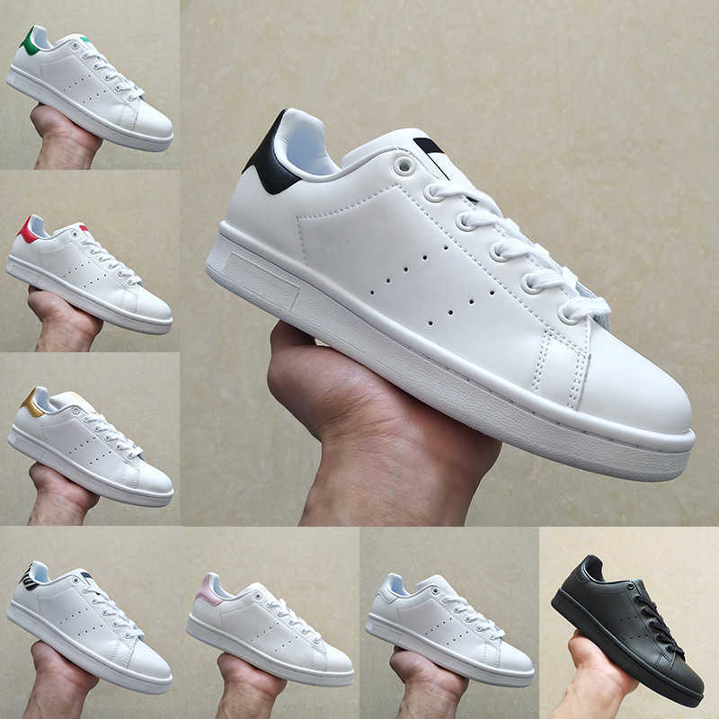 

Casual Shoes Mens Trainers Sneakers Triple Black White Green University Lush Red Metallic Silver Gold Navy Pink Low 2022 Fashion Stan Smith, 01 white black