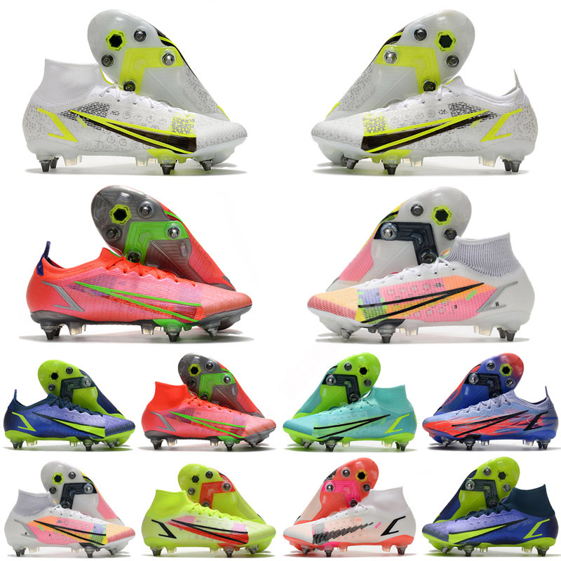 

2022 Soccer Shoes Mercurial Vapores XIV 14 Elite SG Cleats CR7 Ronaldo Impulse Outdoor Leather Comfortable Knit Football Boots 2023, Color 5