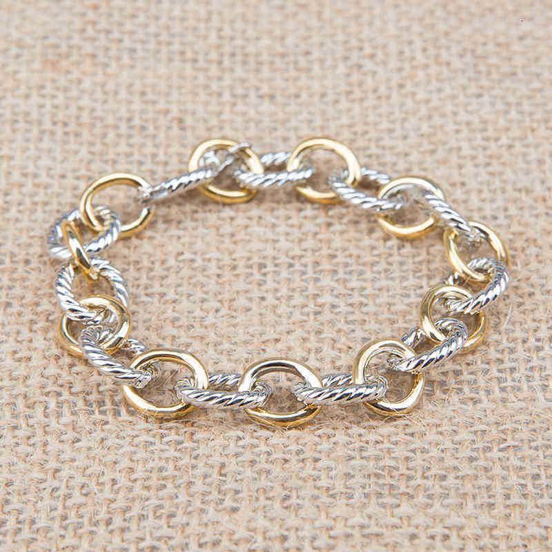 

Braided Mens Accessories Bracelet 19CM Bangles Bracelets Designer Bracelet Chain Fashion Gold Sliver Jewelry Women 21CM Copper Gift