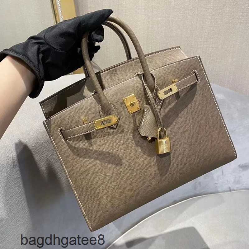 

Designer End Burkin Print Capacity Shoulder Bags Bag Purse Palm Hermee Handbag Large Berkin High Cowhide Female Trend Qzx9, White