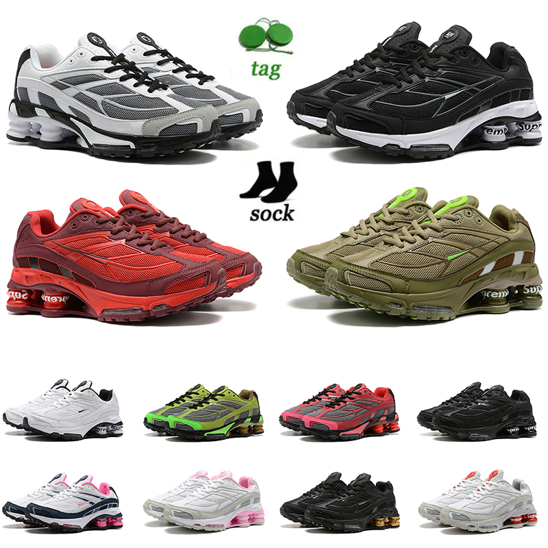 

Top Fashion Mens Women Shox Ride Running Shoes TL Triple Black White Speed Red Medium Olive Copper Grey Rose Pink Designer Athletic Shoxs Outdoor Trainers 36-45, C17 40-45